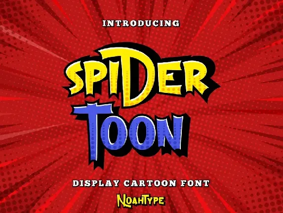 Spider Toon Demo font