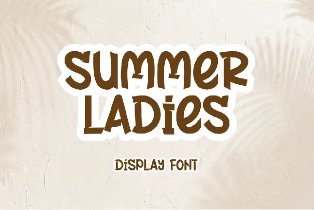 Summer Ladies - Personal Use font