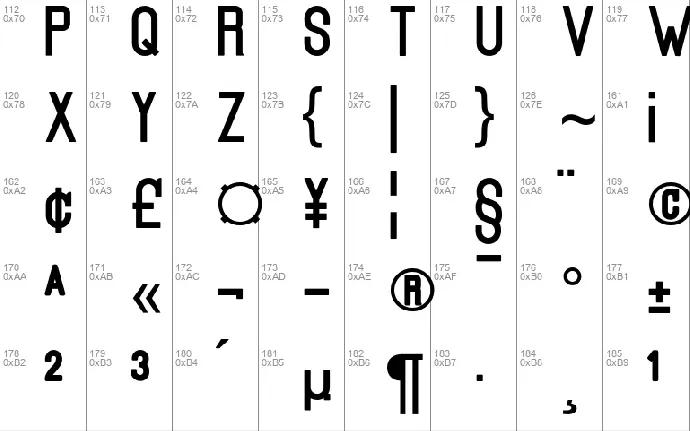 Kanalisirung font