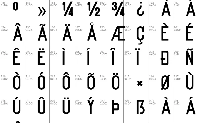 Kanalisirung font