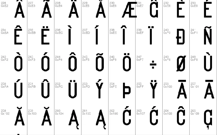 Kanalisirung font