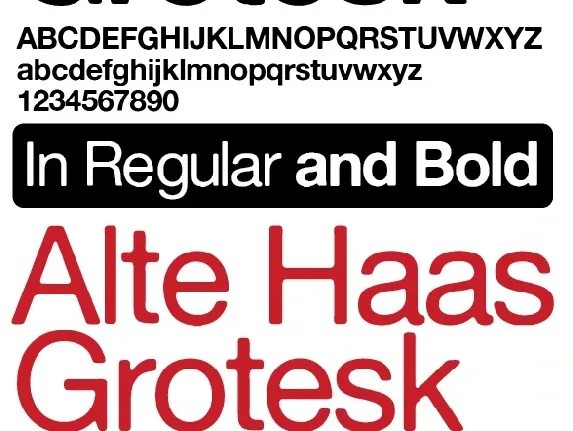 Alte Haas Grotesk font