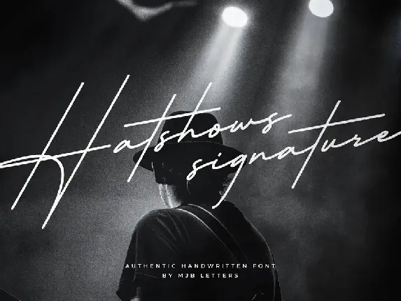 Hatshows Signature font