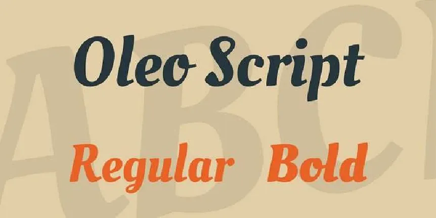 Oleo Script font