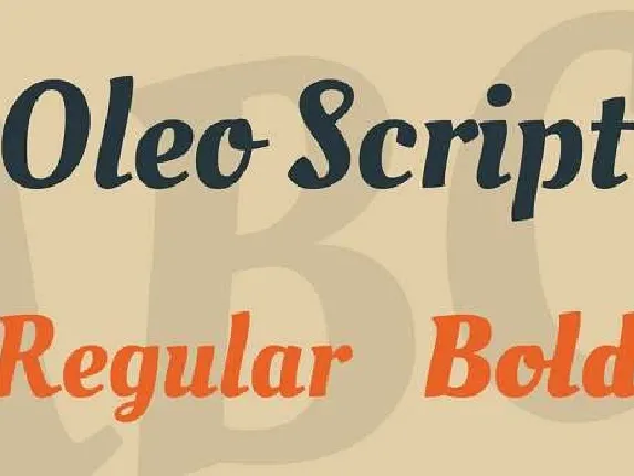 Oleo Script font