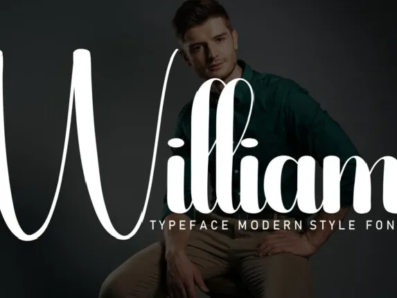 William Script font