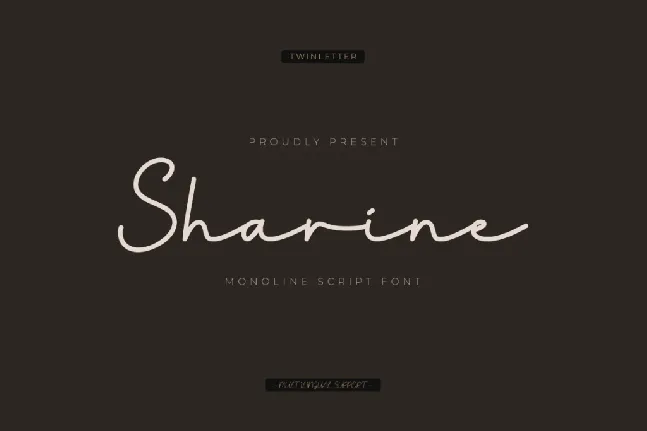 Sharine Trial font