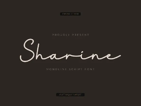 Sharine Trial font