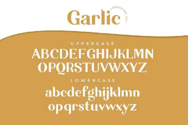 Garlic Demo font