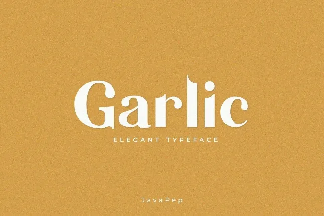 Garlic Demo font