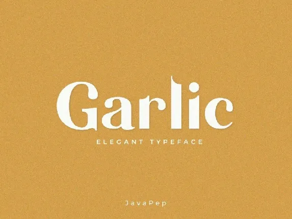 Garlic Demo font