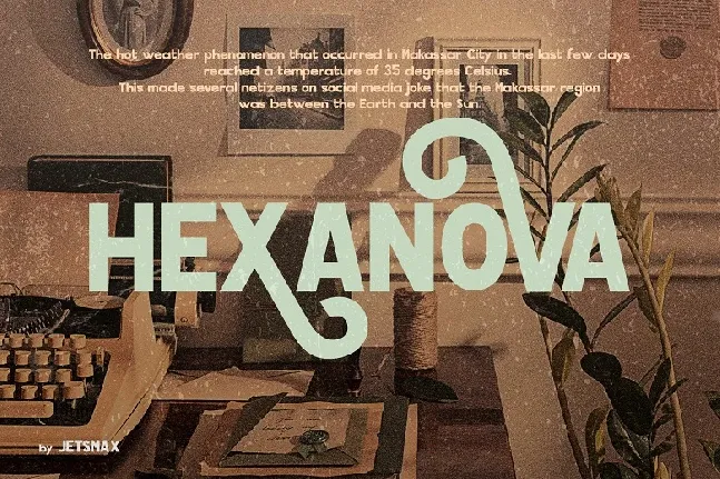 Hexanova font