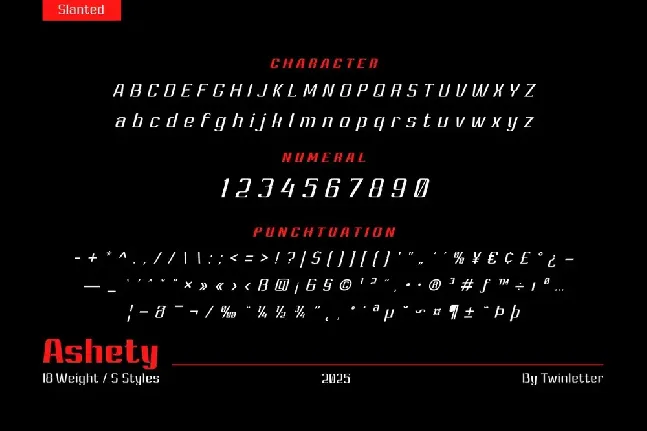 Ashety Personal use font