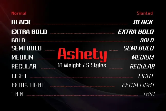 Ashety Personal use font