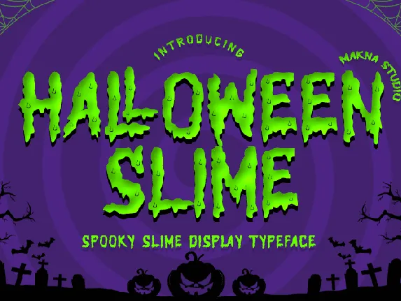 Halloween Slime (PERSONAL USE) font