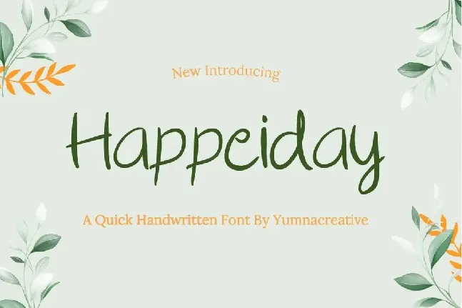 Happeiday font