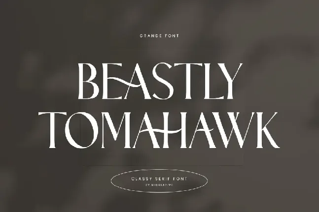 BeastlyTomahawk font