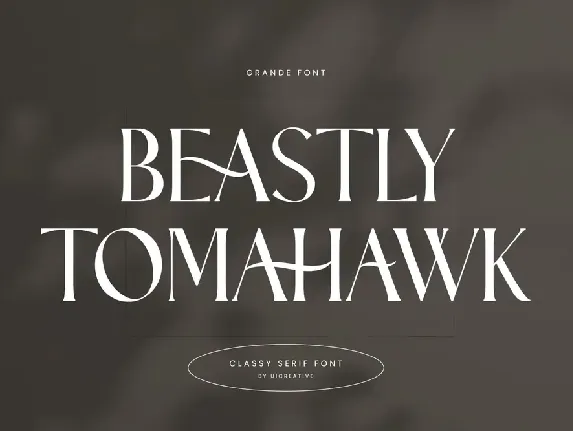 BeastlyTomahawk font