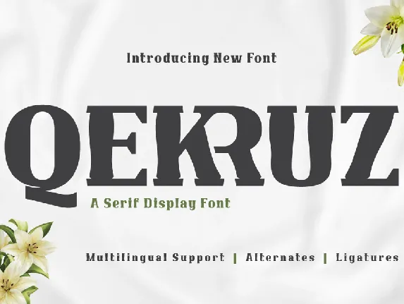 QEKRUZ Trial font