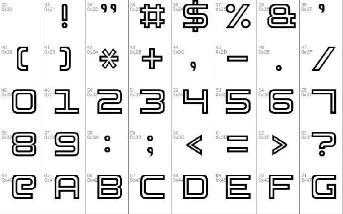 Basic Square 7 font