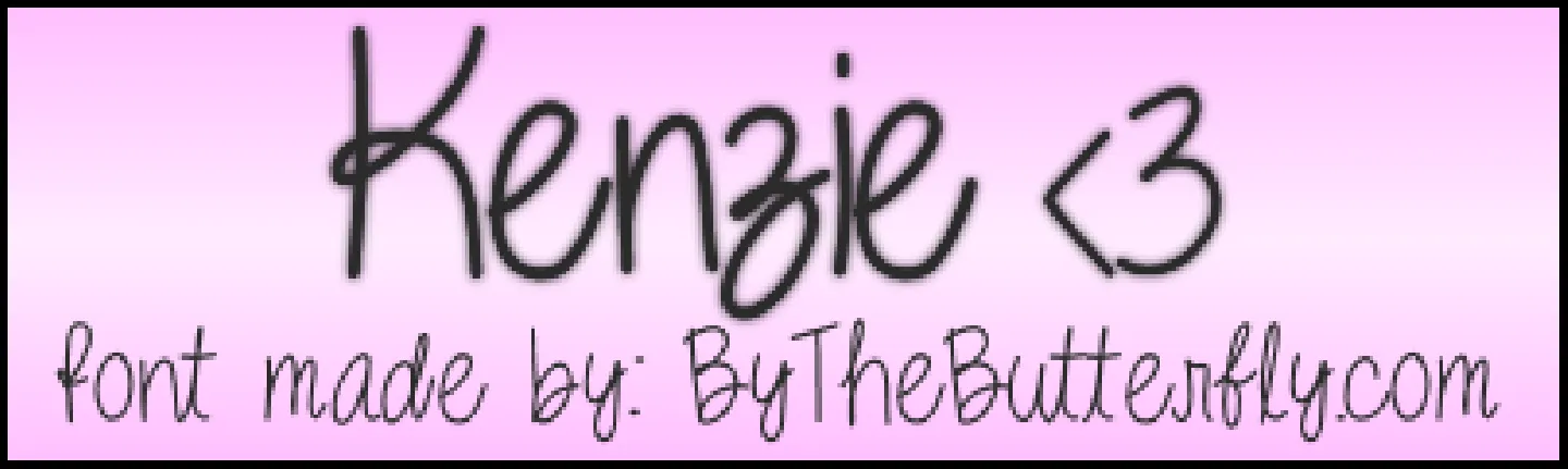 Kenzie font