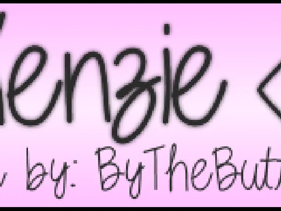 Kenzie font