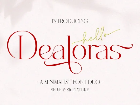 Dealoras Duo font