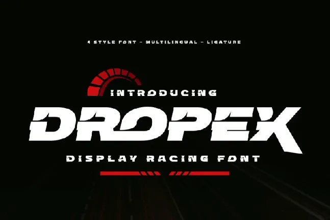 Dropex font