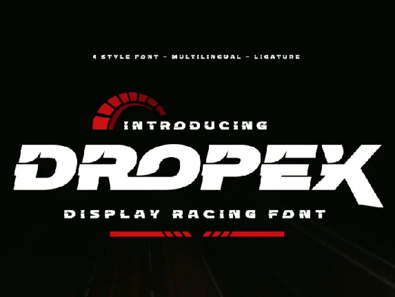 Dropex font