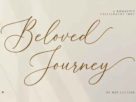 Beloved Journey font