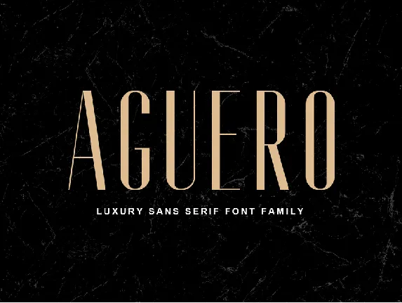 Aguero font