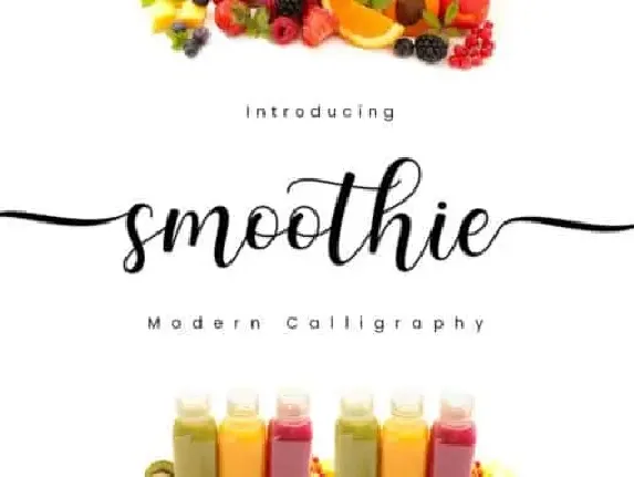 Smoothie Calligraphy font