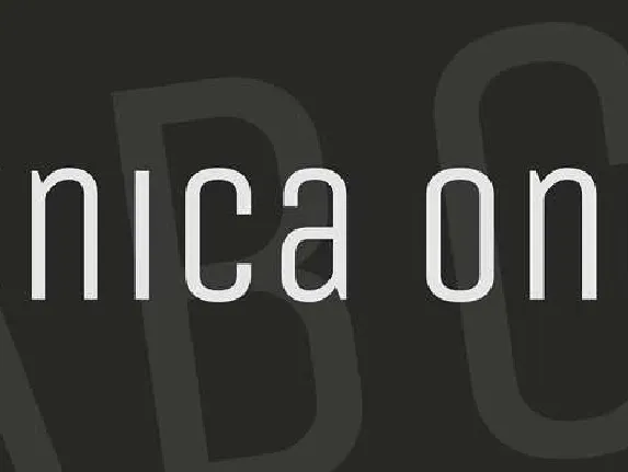 Unica One font