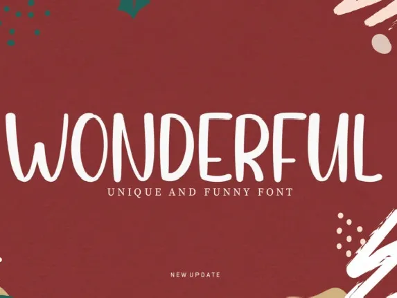 Wonderful Display font