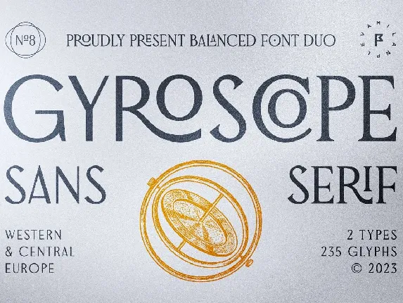 Gyroscope font