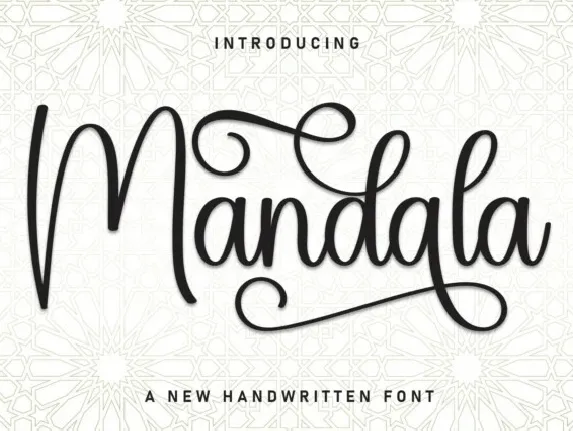 Mandala Calligraphy font