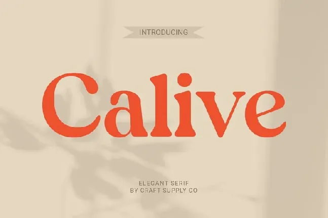 Calive font