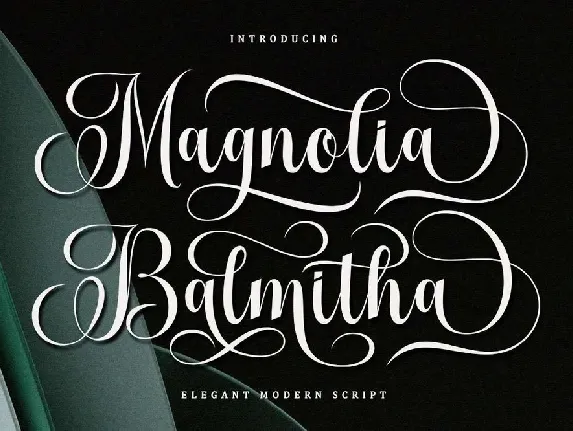 Magnolia Balmitha font