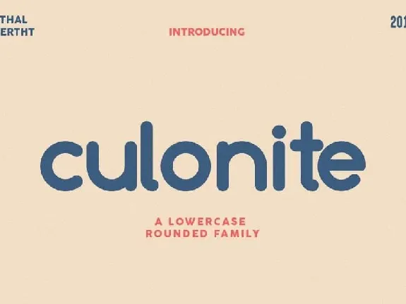 Culonite font