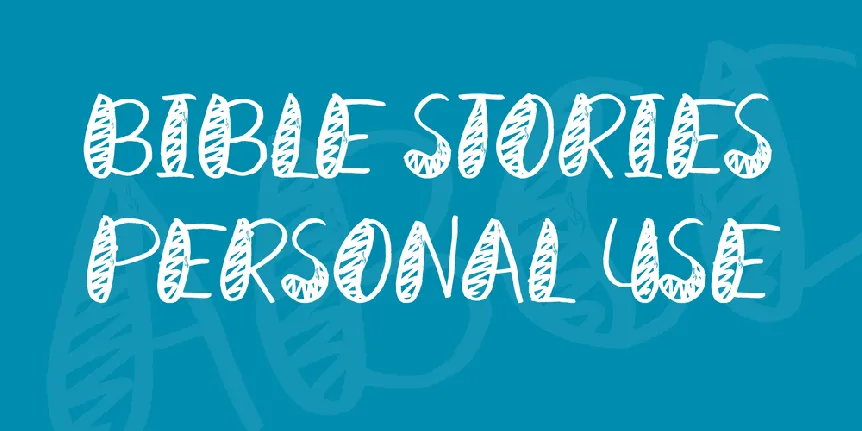 Bible Stories Personal Use font