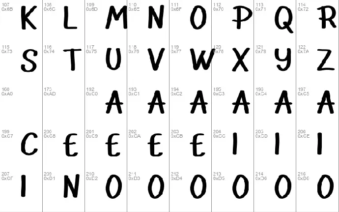 Danycow font