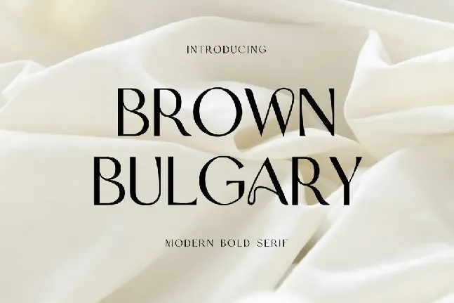 BrownBulgary font