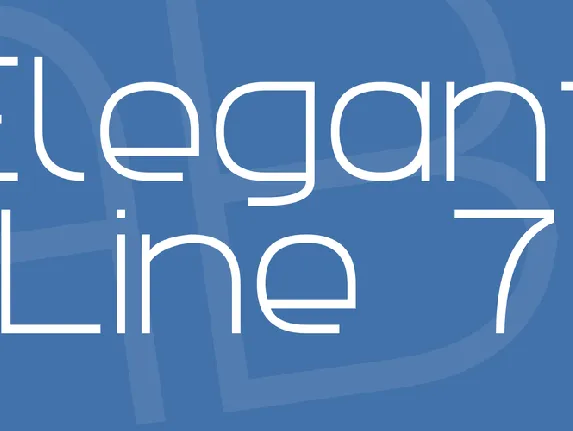 Elegant Line 7 font