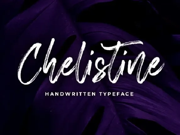 Chelistine Brush font