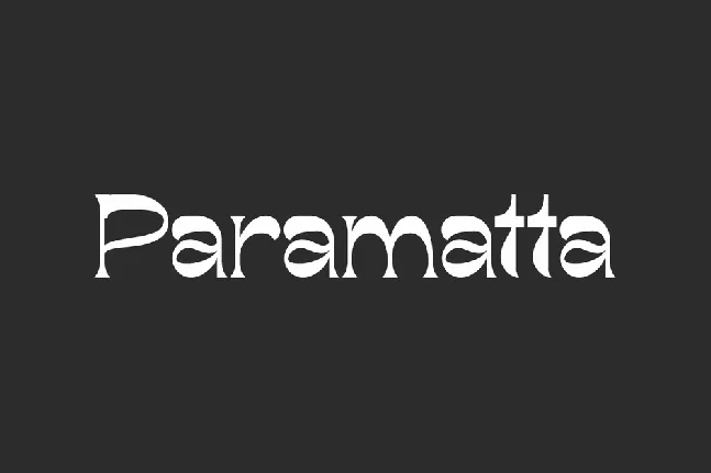 Paramatta font