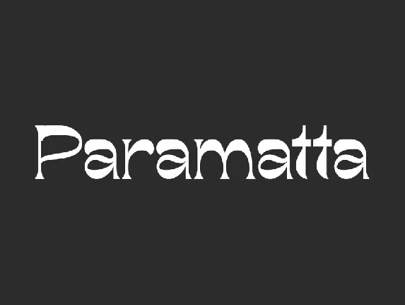 Paramatta font