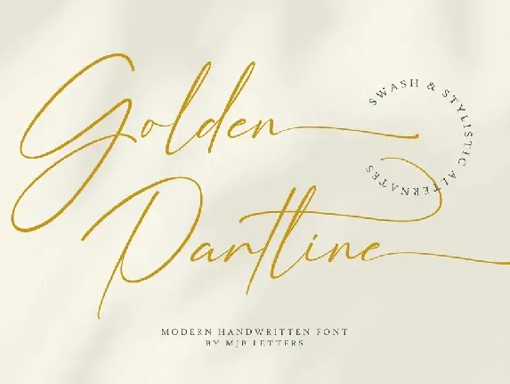 Golden Partline font