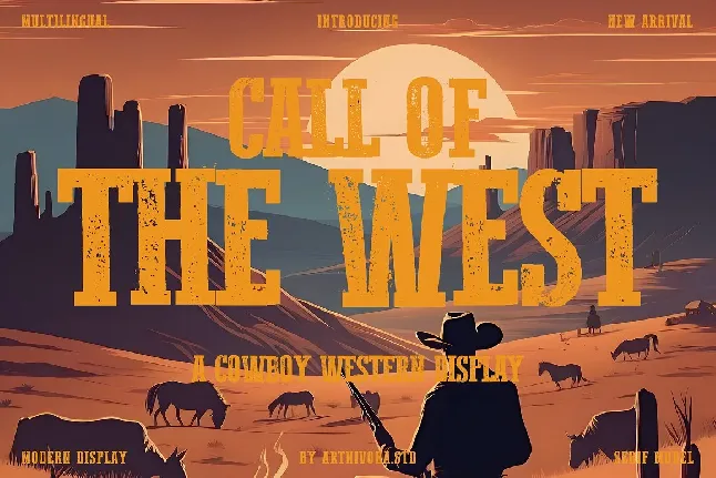 Call Of The West font