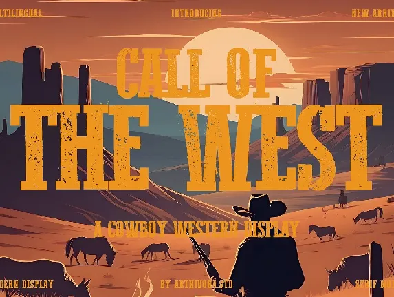 Call Of The West font