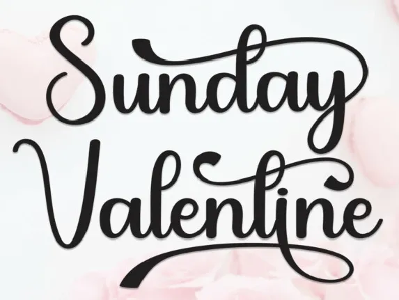 Sunday Valentine font